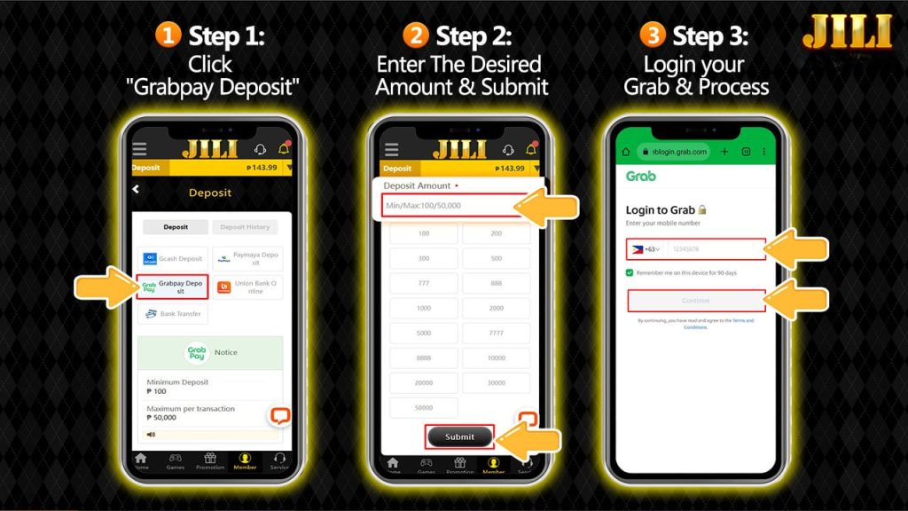 Deposit Grabpay