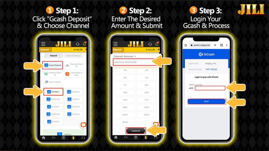 Deposit gcash jiliasia